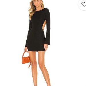 Camila Coelho Black Open Back Dress